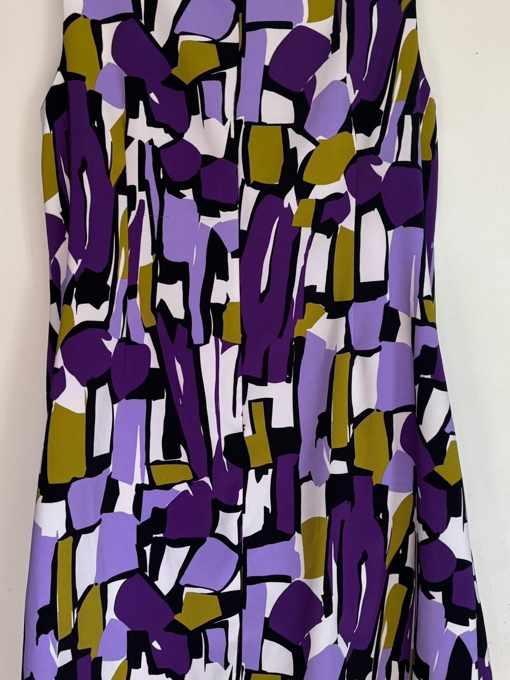Scarlett Abstract Maxi Dress in Purple, Olive & Black